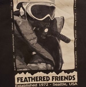 Feathered Friends Graphic Tee - Mountains - Large